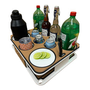 Docktail Boat Table Caddy and Storage Accessory - Choose Your Mount, Color & Custom Name - Docktail Bar