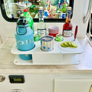 Docktail Boat Table Caddy and Storage Accessory - Choose Your Mount, Color & Custom Name - Docktail Bar