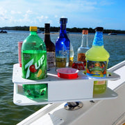 Docktail Boat Table Caddy and Storage Accessory - Choose Your Mount, Color & Custom Name - Docktail Bar