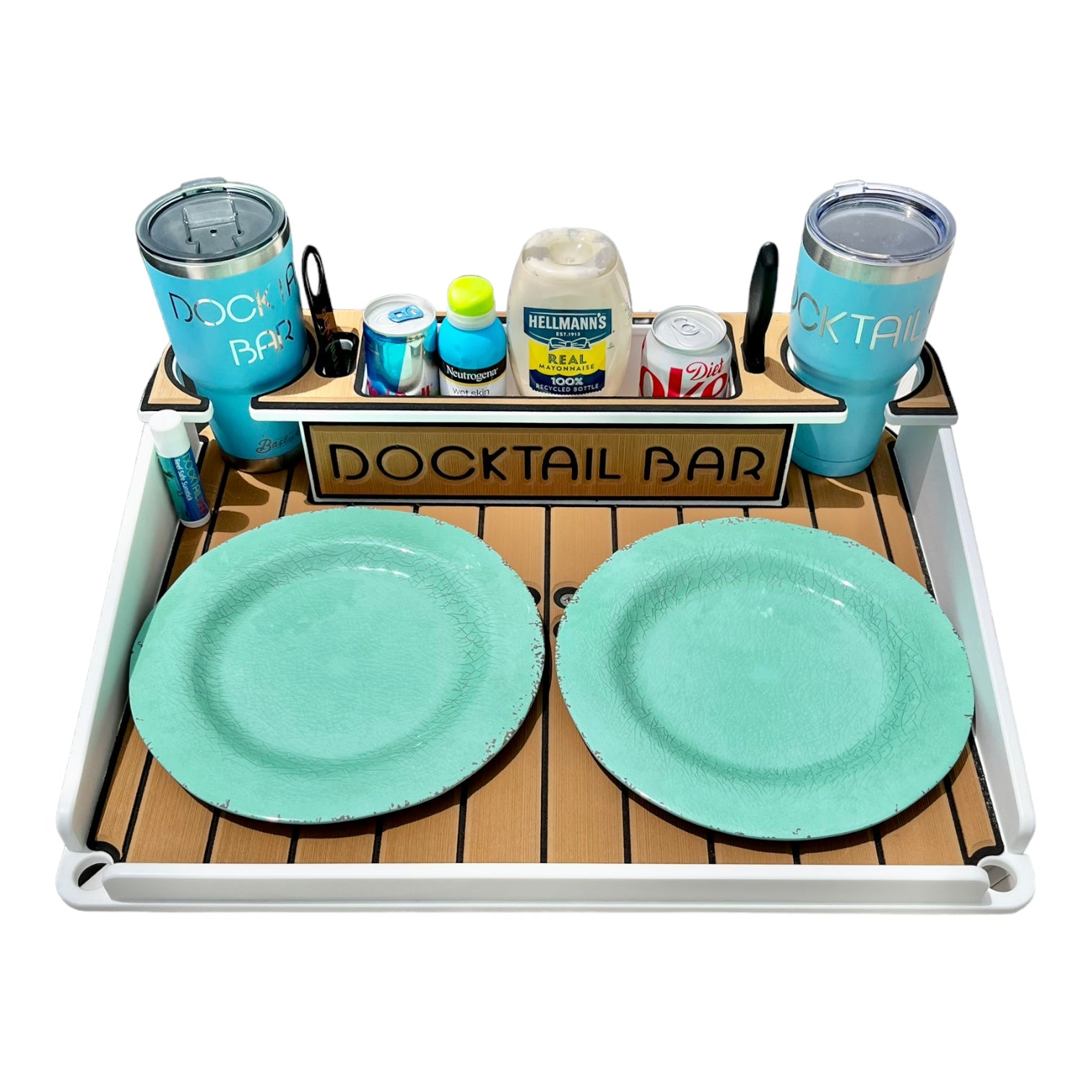 Docktail Boondocking Table - For Camping, RV's, Tailgating, Poolside, and Grill Prep - Docktail Bar