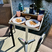 Docktail Boondocking Table - For Camping, RV's, Tailgating, Poolside, and Grill Prep - Docktail Bar