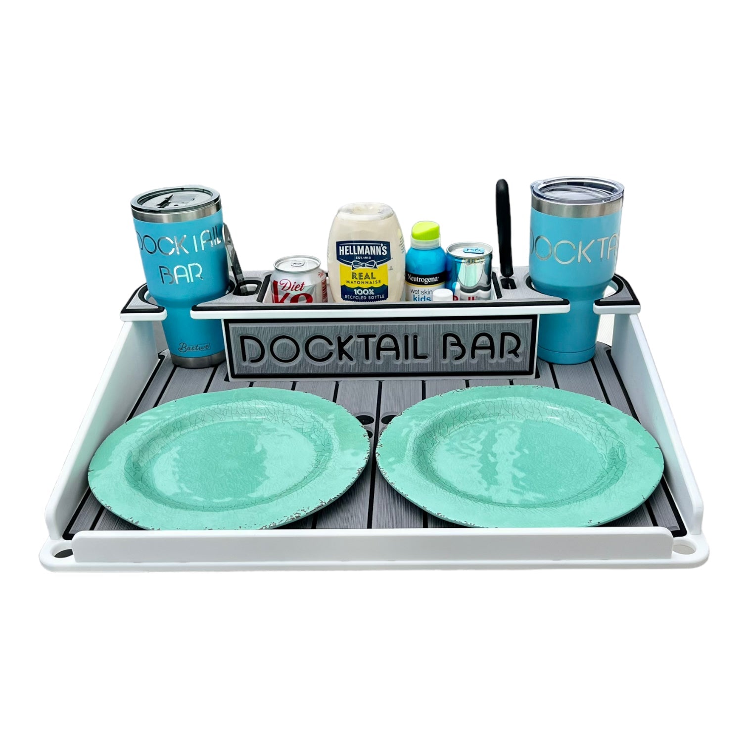 Docktail Boondocking Table - For Camping, RV's, Tailgating, Poolside, and Grill Prep - Docktail Bar