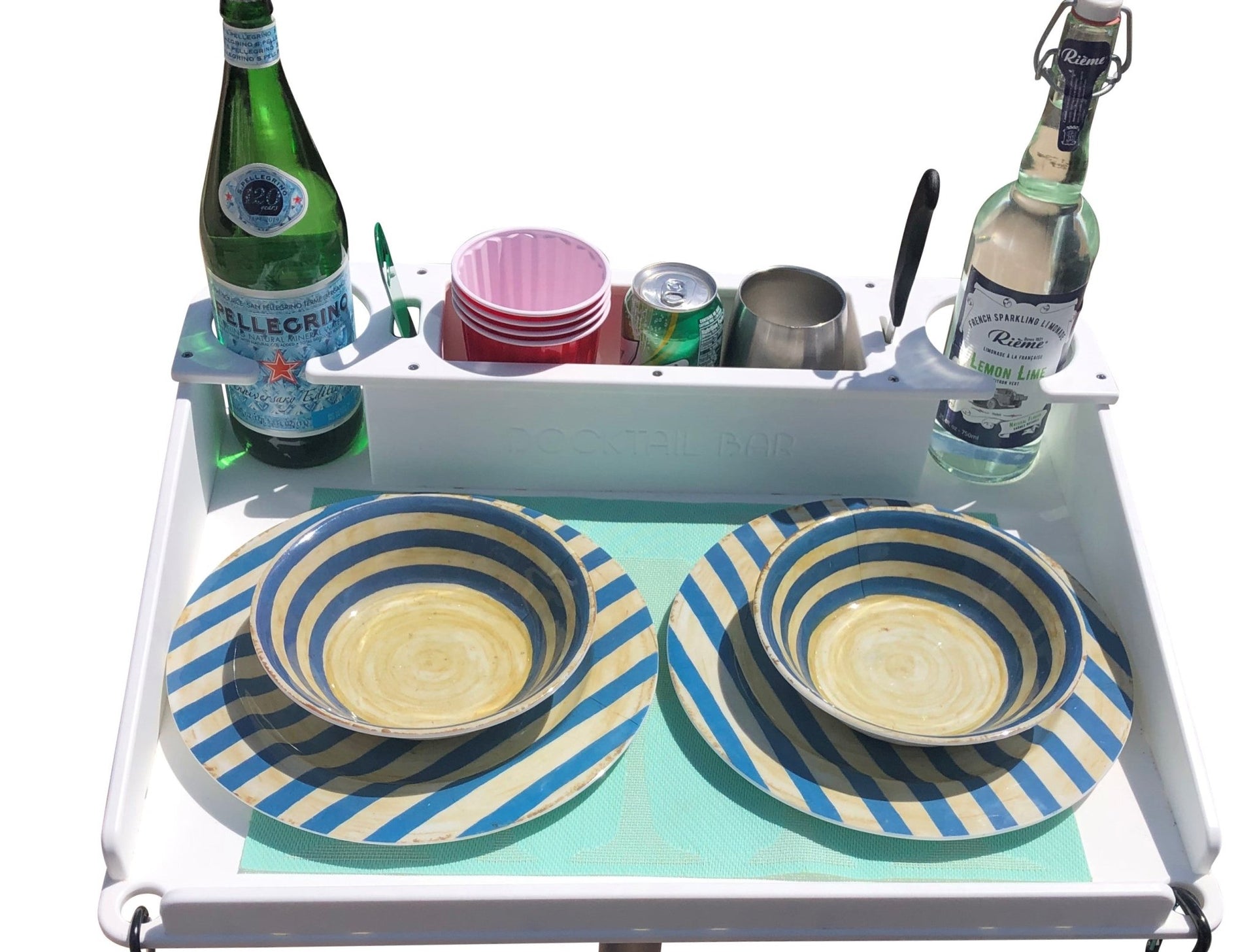 Docktail Boondocking Table - For Camping, RV's, Tailgating, Poolside, and Grill Prep - Docktail Bar