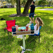 Docktail Boondocking Table - For Camping, RV's, Tailgating, Poolside, and Grill Prep - Docktail Bar