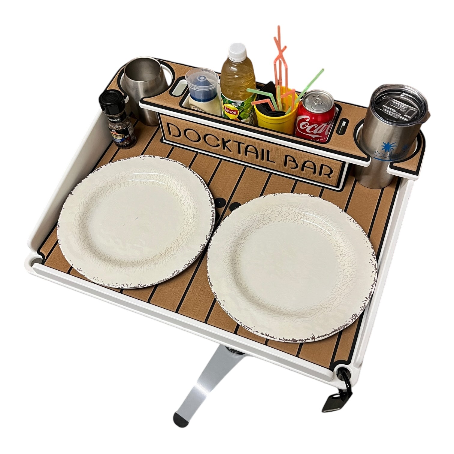 Docktail Boondocking Table - For Camping, RV's, Tailgating, Poolside, and Grill Prep - Docktail Bar