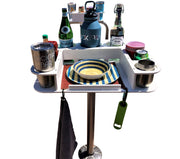 Docktail Butler Boat Table and Storage Accessory - Choose Your Mount, Color & Custom Name - Docktail Bar