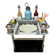 Docktail Butler Boat Table and Storage Accessory - Choose Your Mount, Color & Custom Name - Docktail Bar