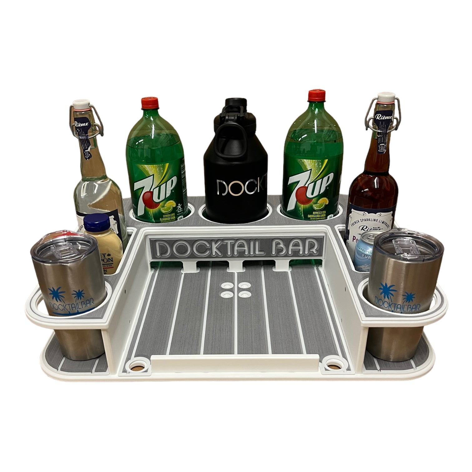 Docktail Butler Boat Table with Pedestal Table Attachment Options - Docktail Bar