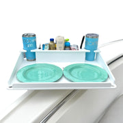 Docktail Utility Boat Table Accessory with Adjustable Rod Holder Mount - Docktail Bar