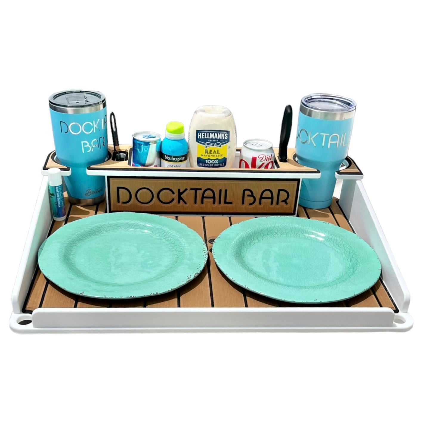 Docktail Utility Boat Table with Pedestal Table Attachment Options - Docktail Bar