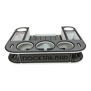 Robalo Logo - Docktail Boat Tables with Adjustable Rod Holder Mount - Choose Your Table Model - Then Color - Docktail Bar
