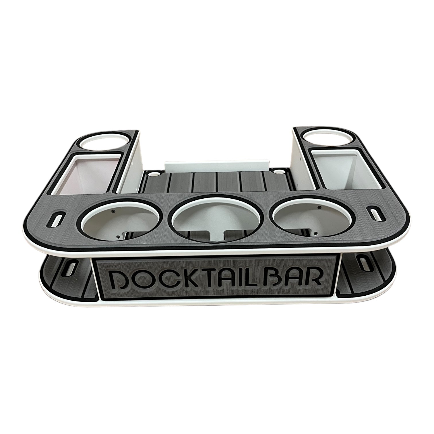 Robalo Logo - Docktail Boat Tables with Adjustable Rod Holder Mount - Choose Your Table Model - Then Color - Docktail Bar