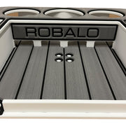 Robalo Logo - Docktail Boat Tables with Adjustable Rod Holder Mount - Choose Your Table Model - Then Color - Docktail Bar