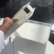 Docktail Bait Cutting Board and Serving Table with Magma Adjustable Rod Holder Mount - Docktail Bar