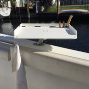Docktail Bait Cutting Board and Serving Table with Magma Adjustable Rod Holder Mount - Docktail Bar