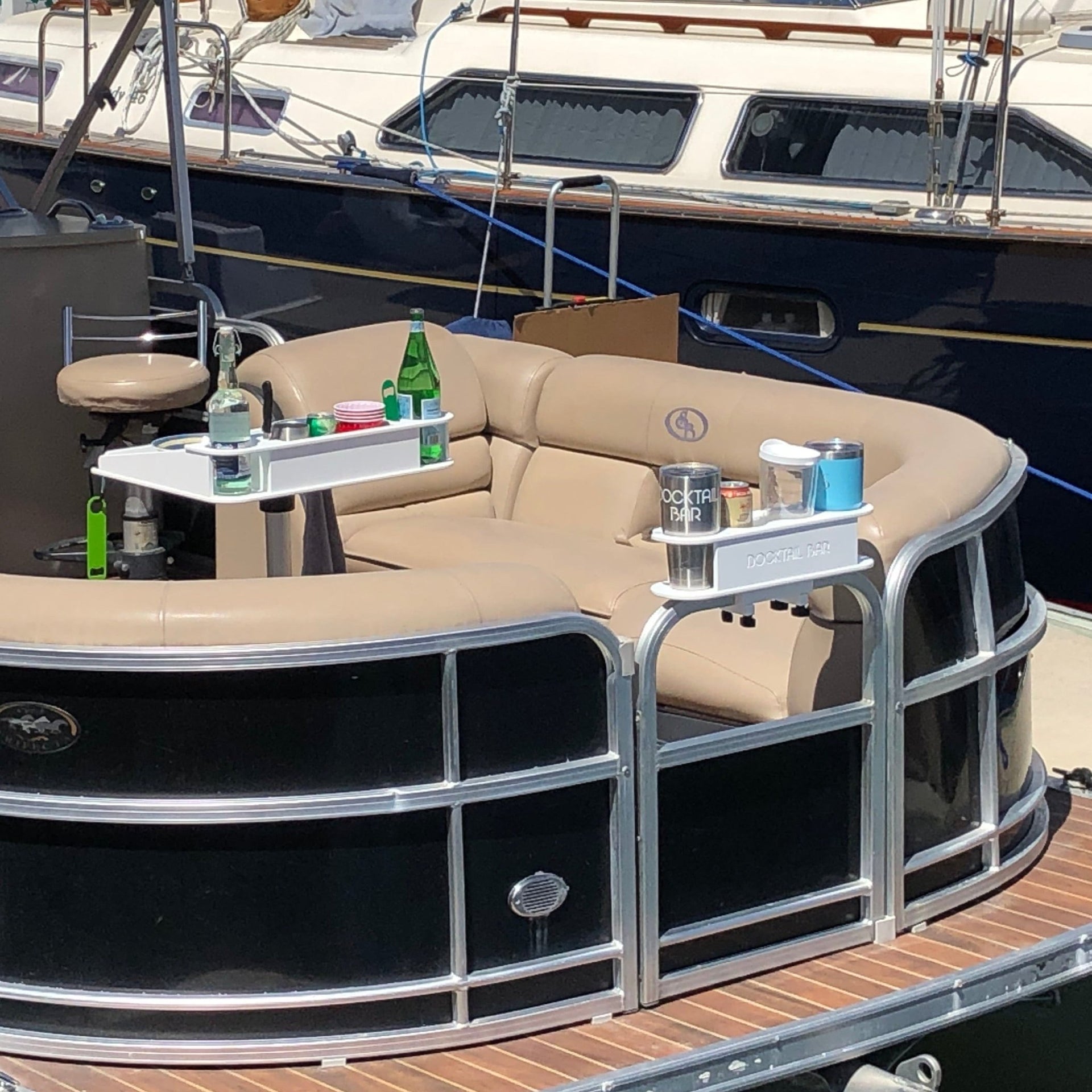Docktail Bar Pontoon Boat Cup Holder Caddy - Multiple Colors Available - Docktail Bar
