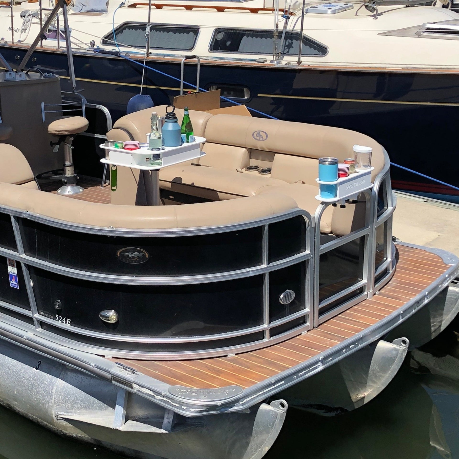 Docktail Bar Pontoon Boat Cup Holder Caddy - Multiple Colors Available - Docktail Bar