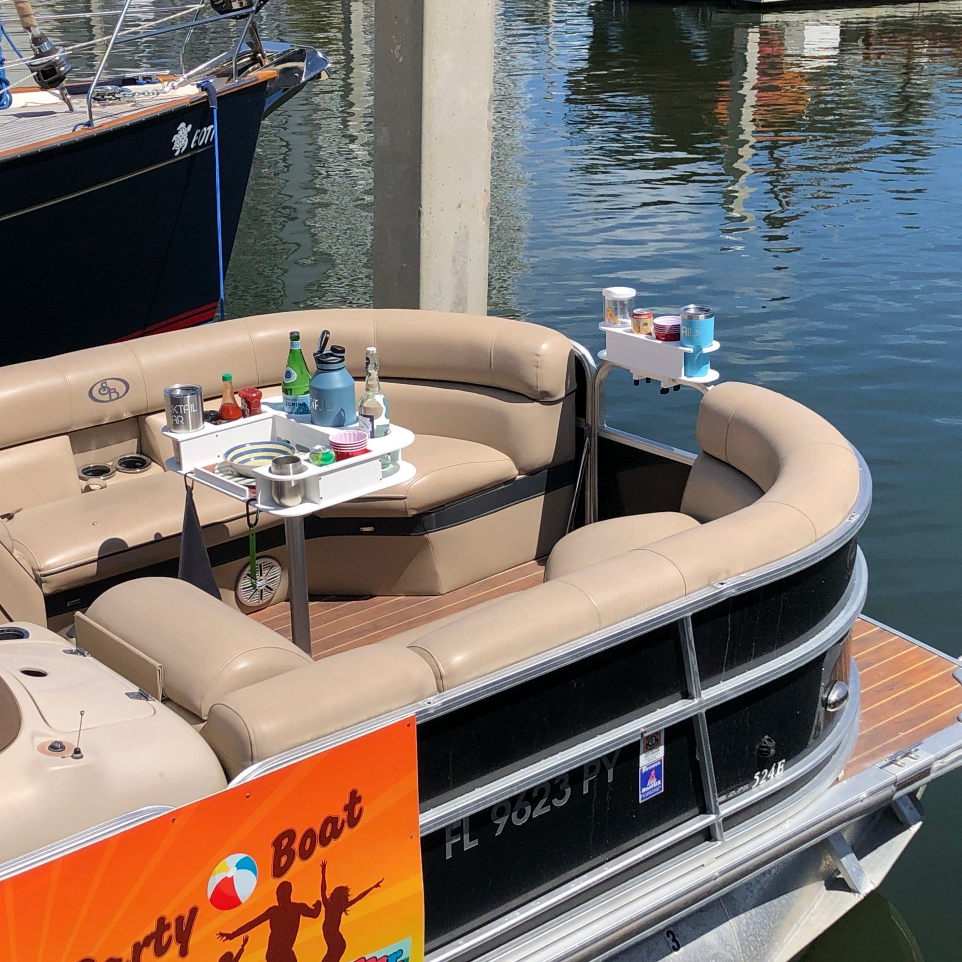 Docktail Bar Pontoon Boat Cup Holder Caddy - Multiple Colors Available - Docktail Bar