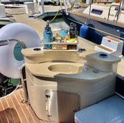 Docktail Boat Table Caddy with 2 SeaSucker Vacuum Mounts - Choose Your Color - Docktail Bar