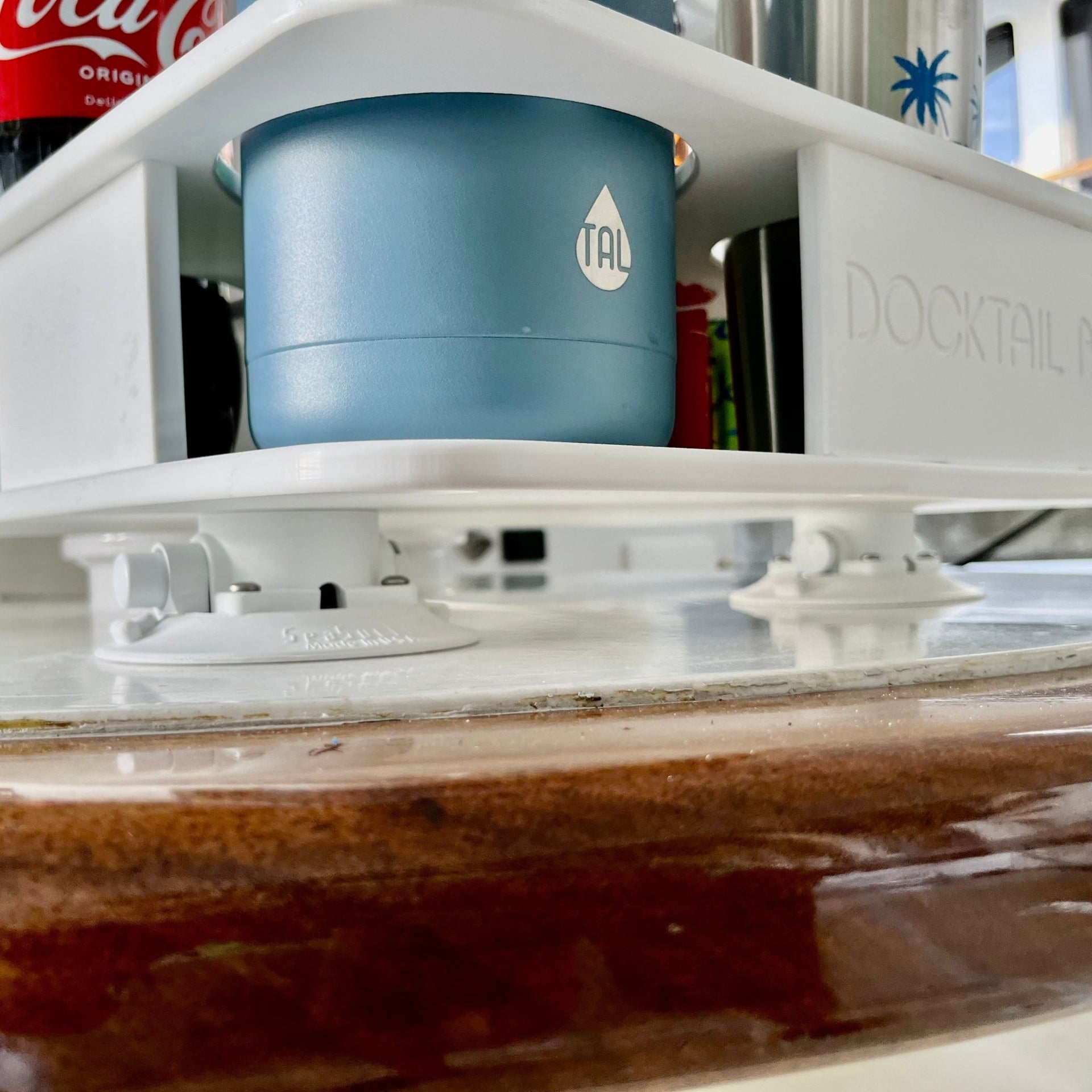 Docktail Boat Table Caddy with 2 SeaSucker Vacuum Mounts - Choose Your Color - Docktail Bar