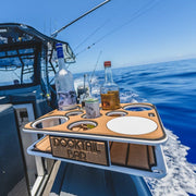 Docktail Boat Table Caddy with Adjustable Rod Holder Mount - Docktail Bar
