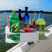 Docktail Boat Table Caddy with Adjustable Rod Holder Mount - Docktail Bar