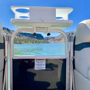 Docktail Boat Table Caddy with Pontoon Boat Rail Mount - Docktail Bar