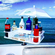 Docktail Butler Boat Table and Storage Accessory - Choose Your Mount, Color & Custom Name - Docktail Bar