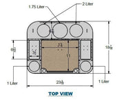 Docktail Butler Boat Table with 2 SeaSucker Vacuum Mounts - Perfect for Smooth Flat Surface Locations - Docktail Bar