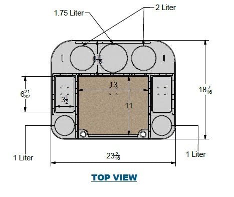 Docktail Butler Boat Table with 2 SeaSucker Vacuum Mounts - Perfect for Smooth Flat Surface Locations - Docktail Bar