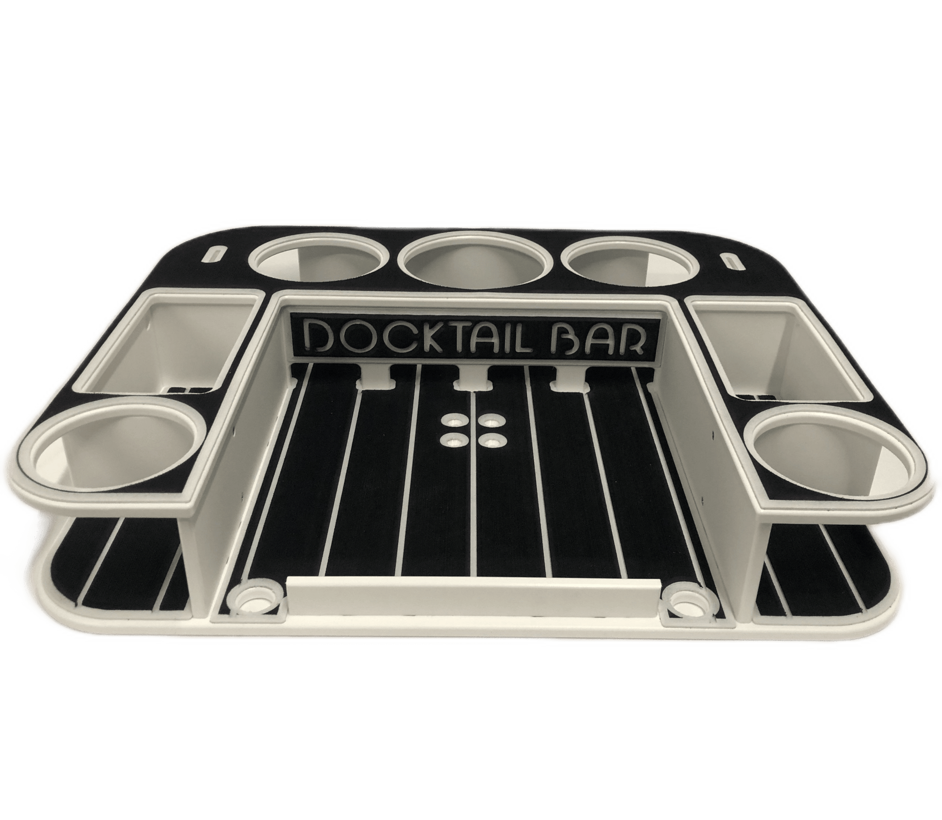 Docktail Butler Boat Table with 2 SeaSucker Vacuum Mounts - Perfect for Smooth Flat Surface Locations - Docktail Bar