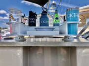 Docktail Butler Boat Table with 2 SeaSucker Vacuum Mounts - Perfect for Smooth Flat Surface Locations - Docktail Bar