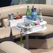 Docktail Butler Boat Table with Pedestal Table Attachment Options - Docktail Bar