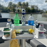 Docktail Butler Boat Table with Pedestal Table Attachment Options - Docktail Bar