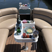 Docktail Butler Boat Table with Pedestal Table Attachment Options - Docktail Bar