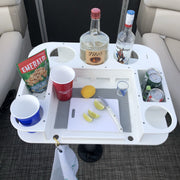 Docktail Butler Boat Table with Pedestal Table Attachment Options - Docktail Bar