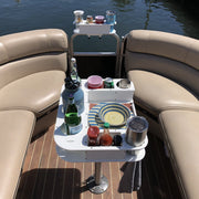 Docktail Butler Boat Table with Pedestal Table Attachment Options - Docktail Bar