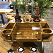 Docktail Elite Series Custom Teak Tables for Rocket Launchers, Leaning Posts and Rod Holders - Docktail Bar