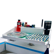 Docktail Utility Boat Table Accessory with Adjustable Rod Holder Mount - Docktail Bar