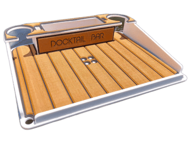 Docktail Utility Boat Table with Pedestal Table Attachment Options - Docktail Bar