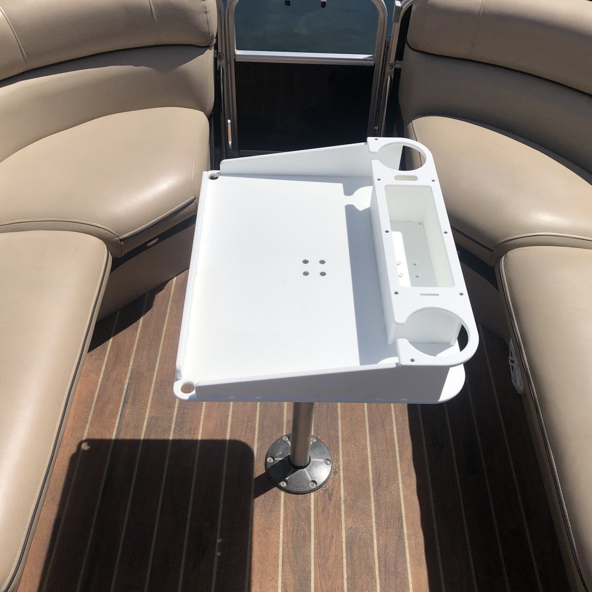 Docktail Utility Boat Table with Pedestal Table Attachment Options - Docktail Bar