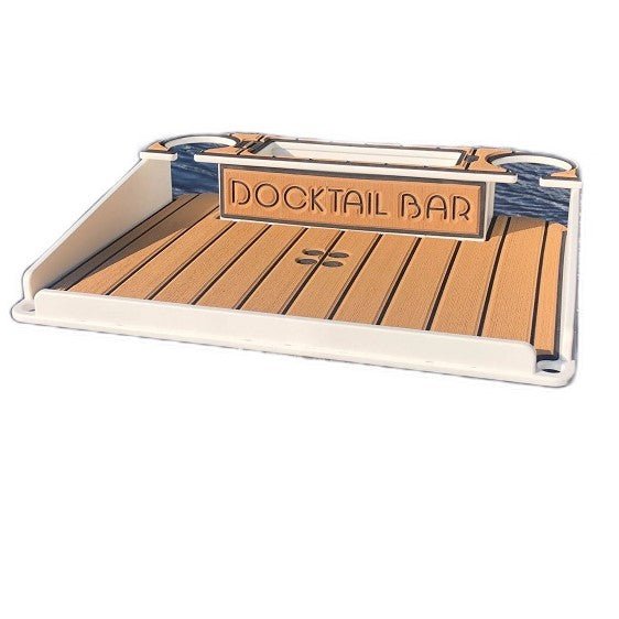 Docktail Utility Boat Table with Pedestal Table Attachment Options - Docktail Bar