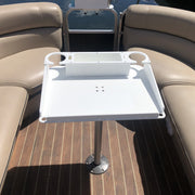 Docktail Utility Boat Table with Pedestal Table Attachment Options - Docktail Bar
