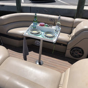 Docktail Utility Boat Table with Pedestal Table Attachment Options - Docktail Bar