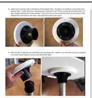 Pedestal Table Replacement Adapter Plate - Docktail Bar