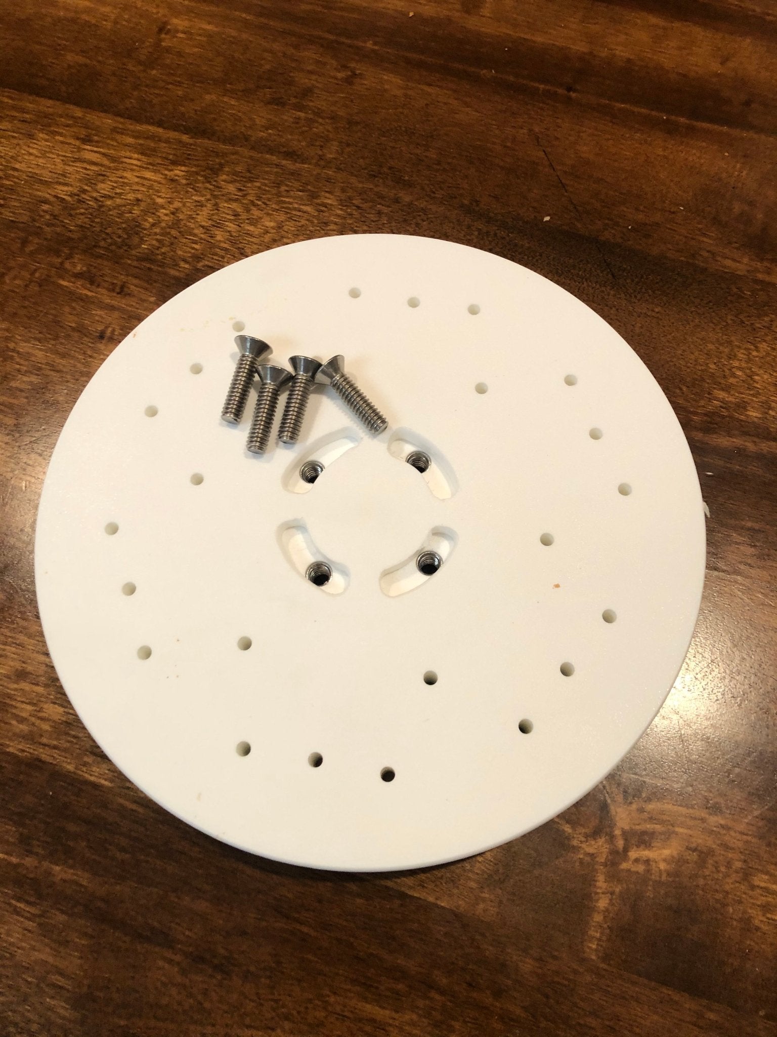 Pedestal Table Replacement Adapter Plate - Docktail Bar