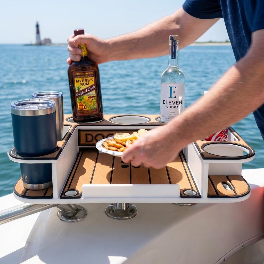 How to Choose a Sturdy Marine Pedestal Table with a Removable Top - Docktail Bar