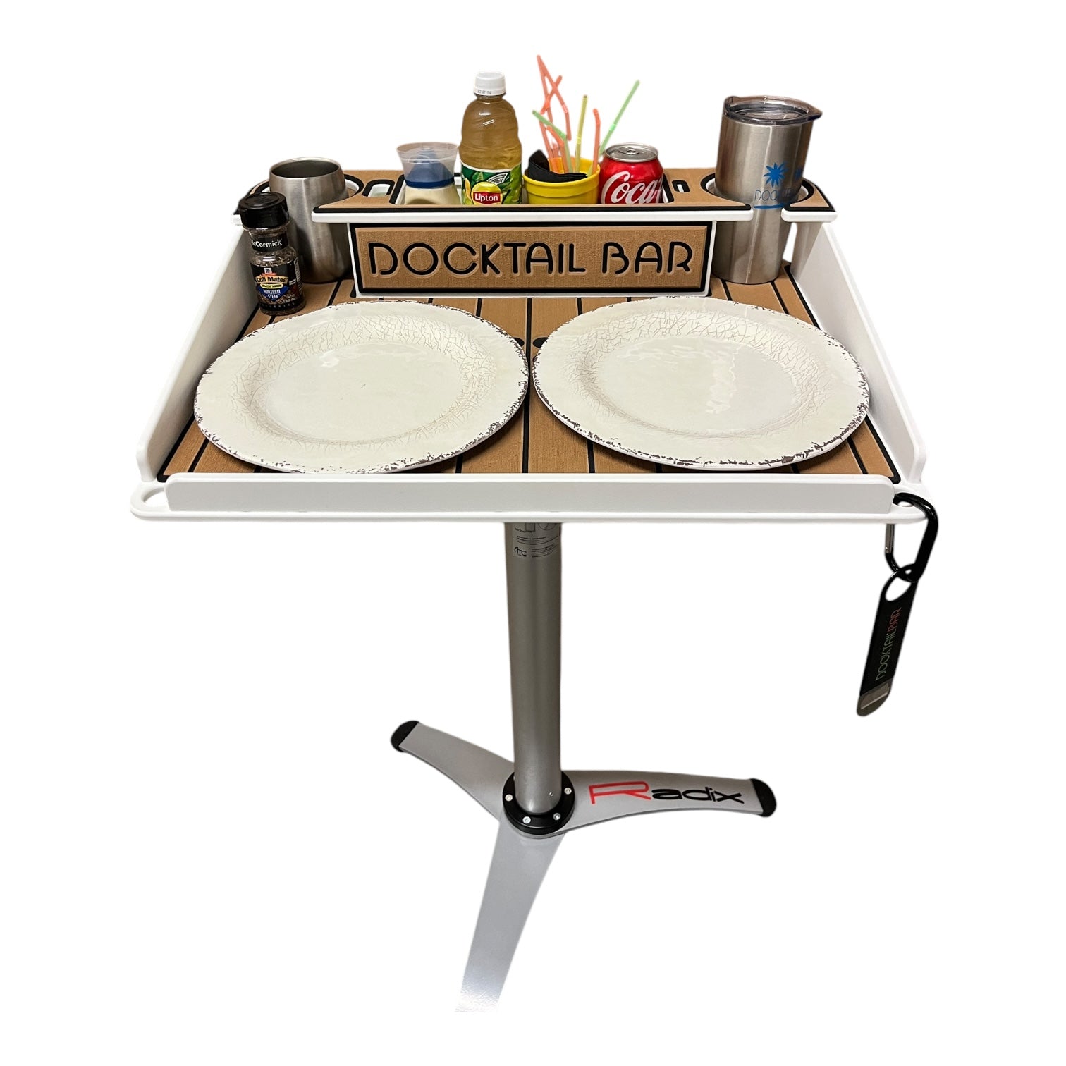 Docktail Boondocking Table - Portable Outdoor Table for Camping, Poolside, RVs, Tailgates, and Grills - Docktail Bar