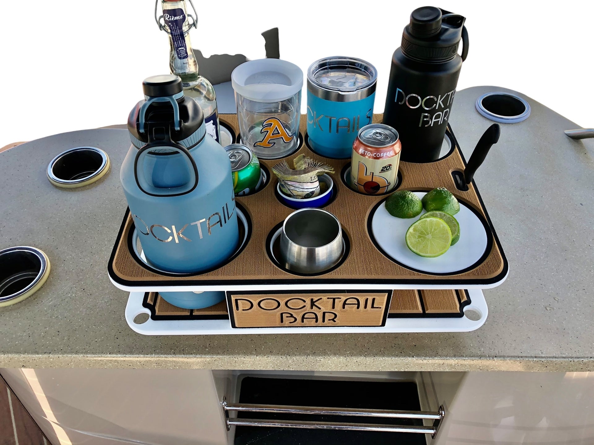Suction-Mounted Boat Tables & Cup Holders
