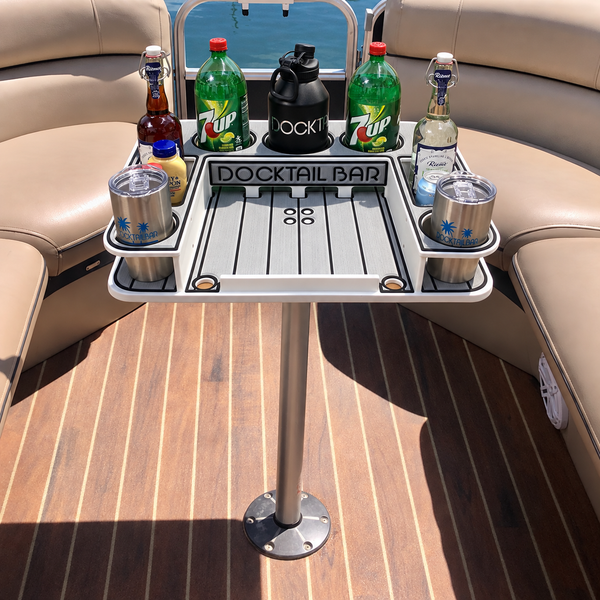 Docktail Butler Pedestal Boat Table